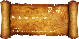 Prokopp Adrienn névjegykártya