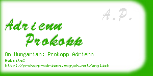 adrienn prokopp business card